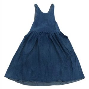 SOLD - VTG denim jumper dress